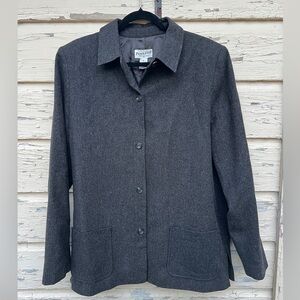 Vintage Pendleton 100% Virgin Wool Made In USA Shacket Jacket Blazer 16 Tall